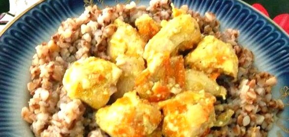 Мясо в белом соусе