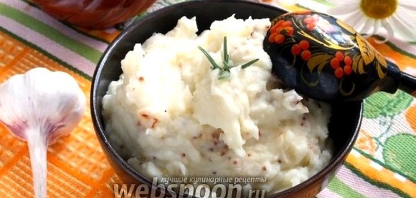 Картофельное пюре с горчицей и жареным луком