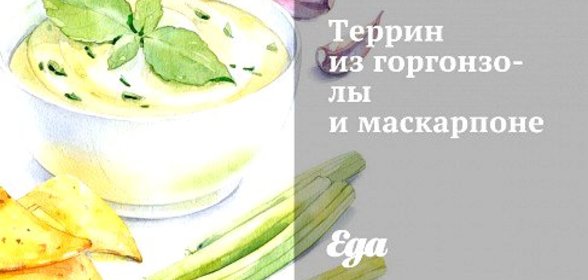 Террин из горгонзолы и маскарпоне