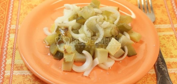 Салат с печеным картофелем