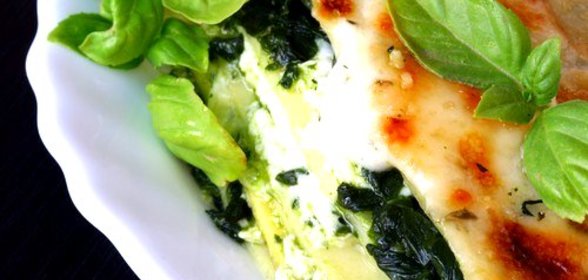 Лазанья со шпинатом и рикоттой