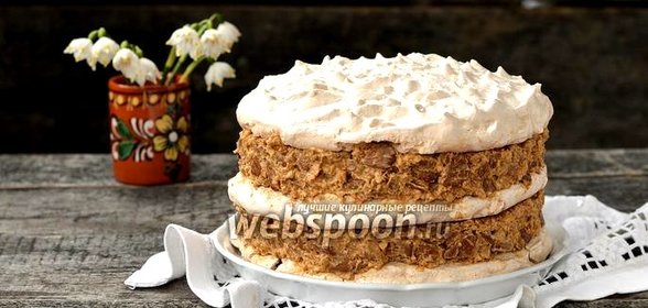 Торт с безе без выпечки