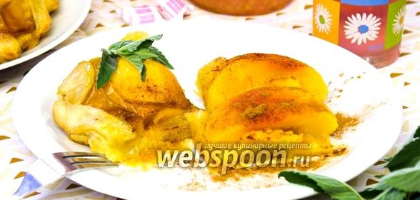 Слоёный пирог с персиками