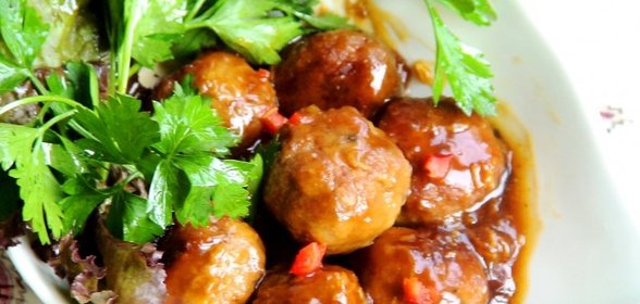Мясные шарики « Терияки»