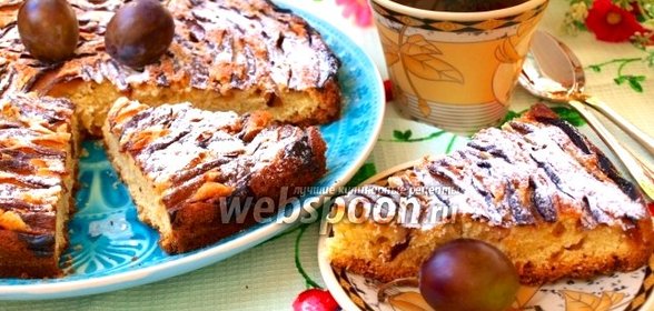 Простой сливовый пирог