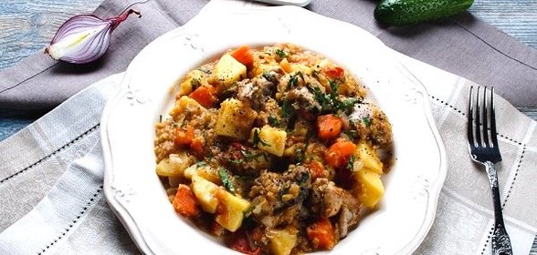 Рагу с курицей