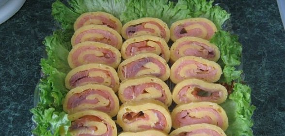 Сырный рулет с рыбой