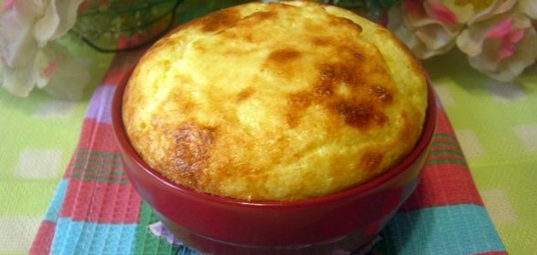 Творожное суфле с изюмом