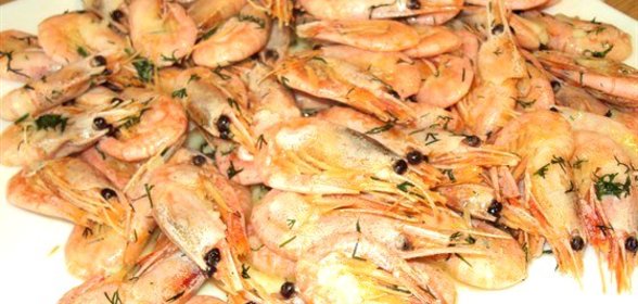 Жареные креветки к пиву