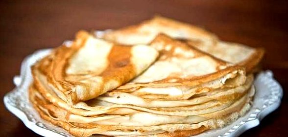 Блины на кефире и молоке