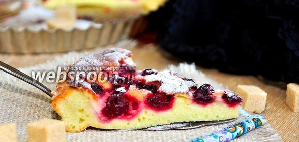 Вишнёвый тарт с крем-фреш