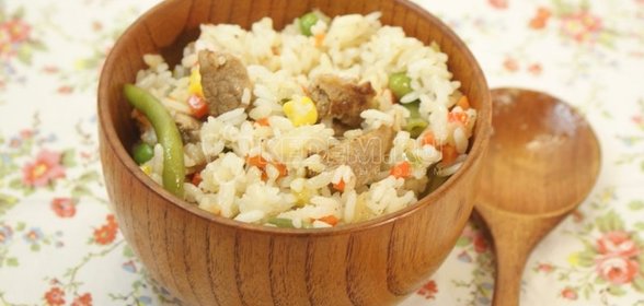 Рис с мясом «Конфетти»