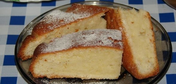 Сметанный кекс на сметане
