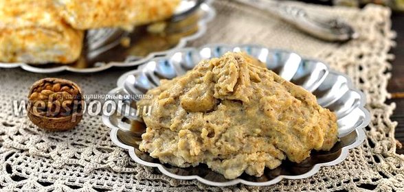 Заварной ореховый крем без масла