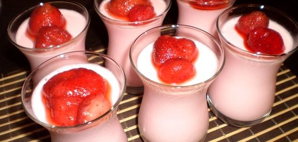 Сметанный десерт с порошковым желе