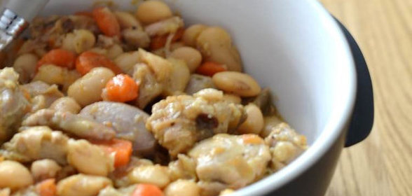 Индейка с белой фасолью