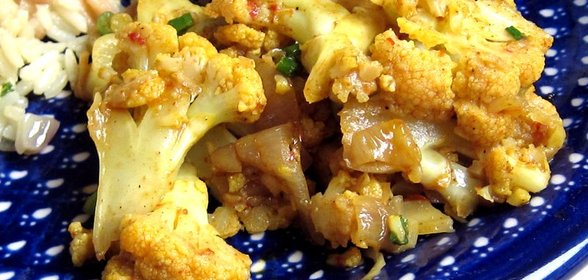 Цветная капуста тушеная