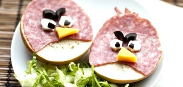 Бутерброды Angry Birds