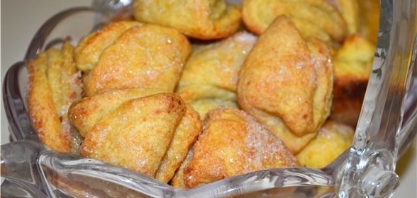 Печенье Ушки из творога