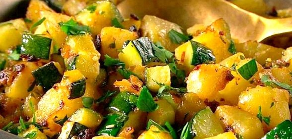 Рагу из картофеля и цукини