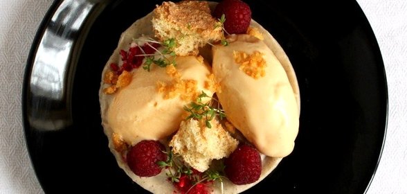 Мороженое из цветной капусты и белого шоколада