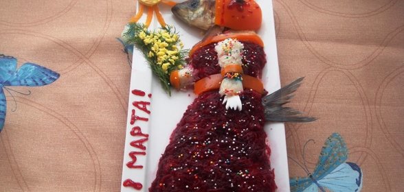 Салат Селедка в сарафане