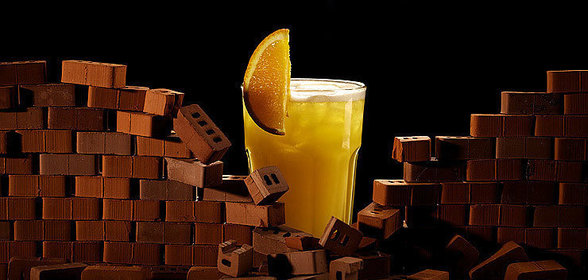 Хмельной десерт с бананами