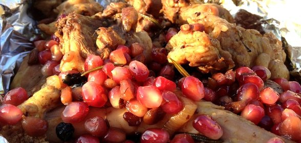 Кролик с гранатом в наршарабе