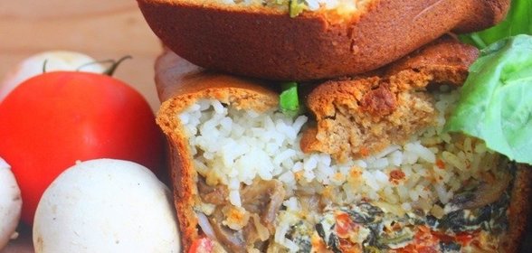 Кулебяка с овощами