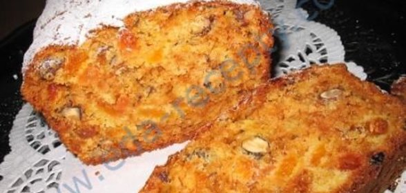 Абрикосово-ореховый кекс