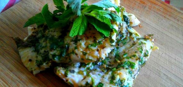 Филе морского языка с травами
