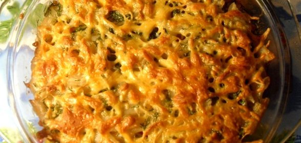 Макаронная запеканка с говяжим фаршем