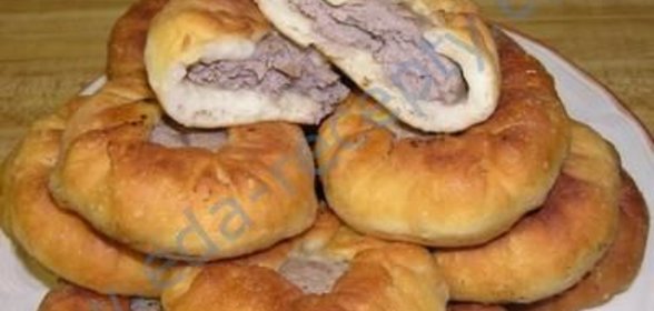 Простые беляши с мясом