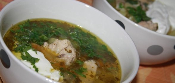 Осеннее рагу с картофелем, свининой и кинзой в мультиварке
