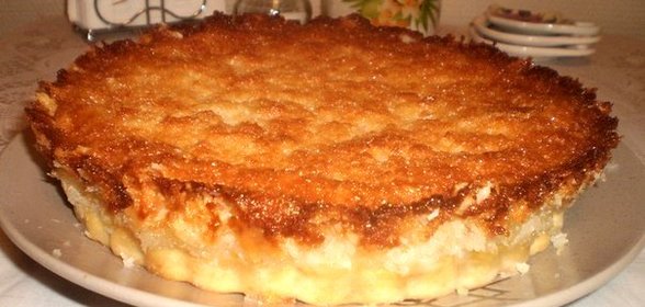 Пирог с ананасами под кокосовой заливкой «Райское наслаждение»