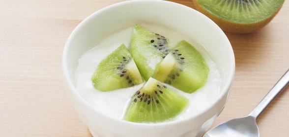 Йогуртовый десерт с киви