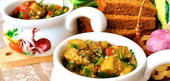 Армянский салат из печеных овощей