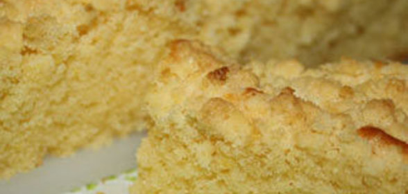 Лимонный пирог с присыпкой