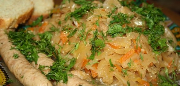 Капуста тушеная По-немецки в мультиварке