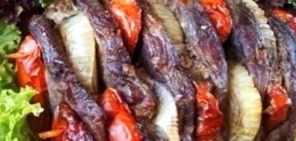 Шашлык из говядины в духовке