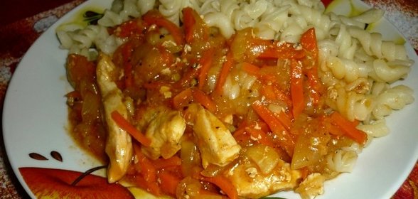 Гуляш из куриной грудки