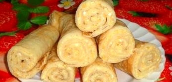 Блинные рулеты с нутовой начинкой