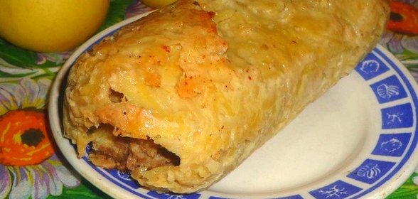 Картофельно-мясной рулет