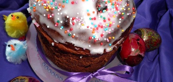 Кулич шоколадный