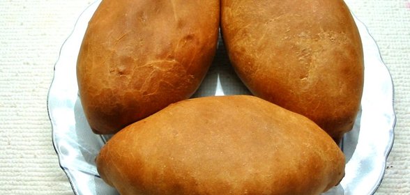 Пирожки с рисом из постного теста