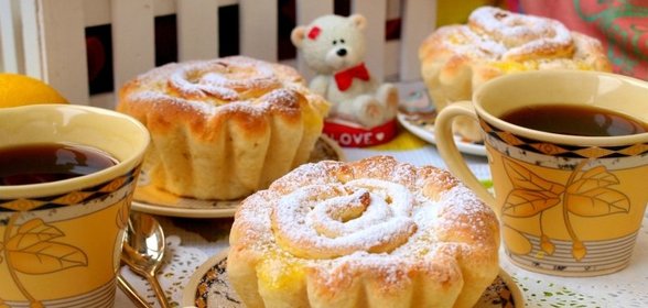 Булочки с лимонной начинкой