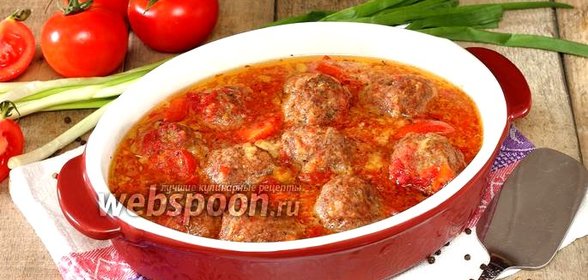 Тефтели с сыром в томатном соусе