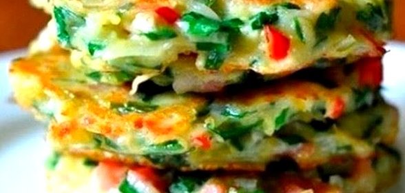 Драники с овощами