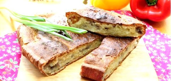 Быстрый пирог с картошкой