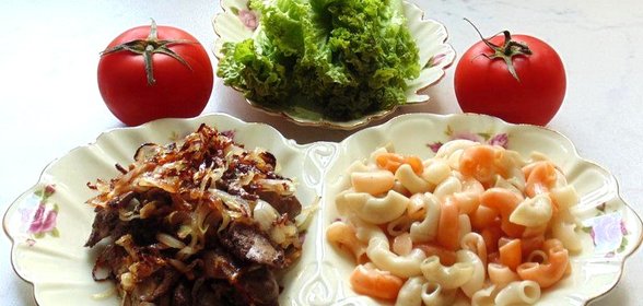 Куриная печень с медовым луком